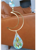 Large Sun Catcher Moon Crystal Wall Decor