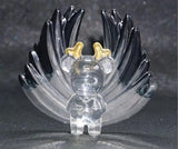 Large Wing Mirror Silicone Mold Crystal Drip Shell DIY Stand