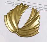 Large Wing Mirror Silicone Mold Crystal Drip Shell DIY Stand