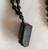 Irregular Stone Pendulum Natural Tourmaline Pendant Jewelry