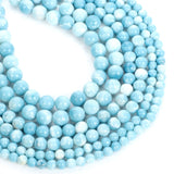 Larimar Stone Charm Round Beads Jewelry Making DIY 6/8/10MM