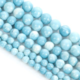 Larimar Stone Charm Round Beads Jewelry Making DIY 6/8/10MM