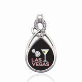 Las Vegas Circle Charm Necklace Pendant Jewelry Retro Style