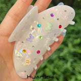 Acid Zircon Butterfly Hair Claws for Women Y2K Jewelry