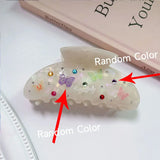 Acid Zircon Butterfly Hair Claws for Women Y2K Jewelry