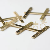 Brass Pendant with Multiple Holes - 43x29mm