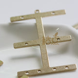 Brass Pendant with Multiple Holes - 43x29mm