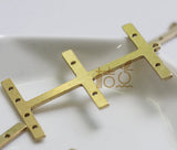 Brass Pendant with Multiple Holes - 43x29mm