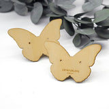 Wooden Butterfly Earring Cards for Stud Earrings Display - WTG09