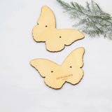 Wooden Butterfly Earring Cards for Stud Earrings Display - WTG09
