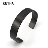 Stainless Steel Laser Bracelet Open Bangle Cuff