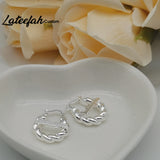Lateefah 18mm Small Twist Hoops Name Earrings
