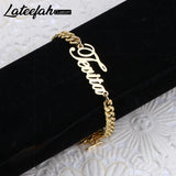 Lateefah 5mm Stainless Steel Necklace Nameplate Cuban Chain Choker Gift