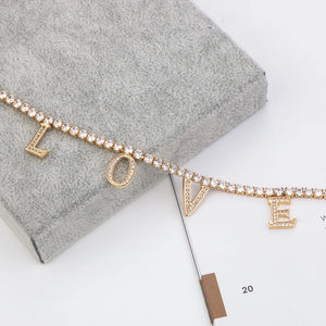 Lateefah CZ Necklace Personality Name Necklace, Custom Name Necklace