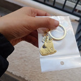 Lateefah Carved Pet Photo Pendant Keychain Pet Jewelry For Pet Memorial
