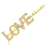 Lateefah Daily Letter Hairpins Rose Silver Ladies Hair Clip