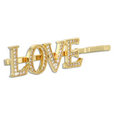 Lateefah Daily Letter Hairpins Rose Silver Ladies Hair Clip