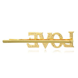 Lateefah Daily Letter Hairpins Rose Silver Ladies Hair Clip