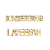 Lateefah Font Name Brooch Pins Initial Letters Bridesmaid Jewelry