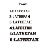 Lateefah Font Name Brooch Pins Initial Letters Bridesmaid Jewelry