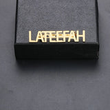 Lateefah Font Name Brooch Pins Initial Letters Bridesmaid Jewelry