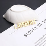 Lateefah Font Name Brooch Pins Initial Letters Bridesmaid Jewelry