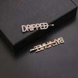 Shining Crystal Rhinestones Letters Hair Clips Women Styling Hairgrip