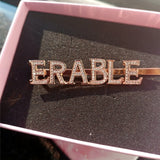 Shining Crystal Rhinestones Letters Hair Clips Women Styling Hairgrip
