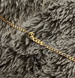 Personalized Name Anklet 3MM Cuban Chain for Women