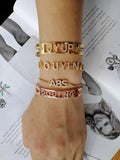 Lateefah Name ID Bar Bracelet Personalized Jewelry