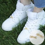 Lateefah Shoe-buckle Stainless Steel Nameplate Charm Tags