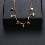 Zircon Letter Anklet Foot Jewelry for Women