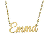 Lateefah Drop Personality Necklaces Stainless Steel Name Jessica Necklace