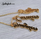 Lateefah Name Necklace Personalized Stainless Steel Pendant