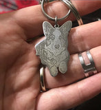Pet Photo Pendant Keychain - Pet Jewelry For Dogs - Pet Memorial Keychain
