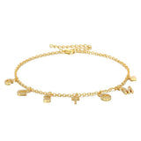 Lateefah Jewelry Silvery Filled Old English Number Necklace