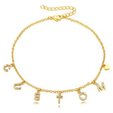 Lateefah Jewelry Silvery Filled Old English Number Necklace