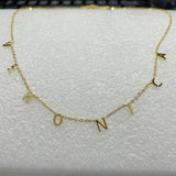 Lateefah Letters Necklace for Women Stainless Steel Name Necklaces