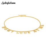Lateefah Personality Arabic Name Bracelets Name PlateBracelets