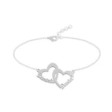 Lateefah Heart Name Bracelet Charms for Women