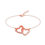 Lateefah Heart Name Bracelet Charms for Women