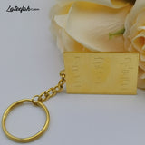 Lateefah Arabic Name Keychain Double-sided Lettering Men Women