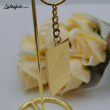 Lateefah Arabic Name Keychain Double-sided Lettering Men Women