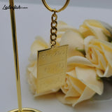 Lateefah Arabic Name Keychain Double-sided Lettering Men Women