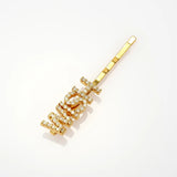 Lateefah Personalized Rose Silvery Ladies Hair Clip