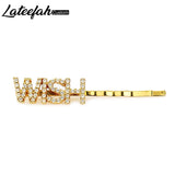 Lateefah Personalized Rose Silvery Ladies Hair Clip