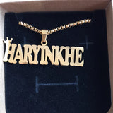 Lateefah Punk Style Box Chain Name Personalized Necklace Women