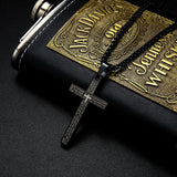 Men's Stainless Steel Cross Necklace - Titanium Steel Name Letter Jewelry