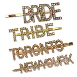 Lateefah Rhinestone Hairpins Tiara Hair Clips Barrettes for Women Girls