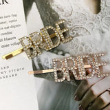 Lateefah Rhinestone Hairpins Tiara Hair Clips Barrettes for Women Girls